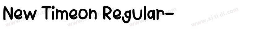 New Timeon Regular字体转换